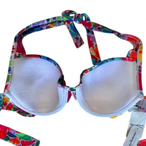 Tommy Bahama Watercolor Floral Underwire Cup Bra, 34D or 36C - Picture 10 of 12